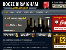 Tablet Screenshot of boozebirmingham.co.uk